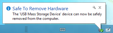 Kapitel 3 Andra funktioner i Windows 7 / Windows 8.1 Ta bort en USB-lagringsenhet Windows 7 Att ta bort en USB-lagringsenhet i Windows 7: 1.