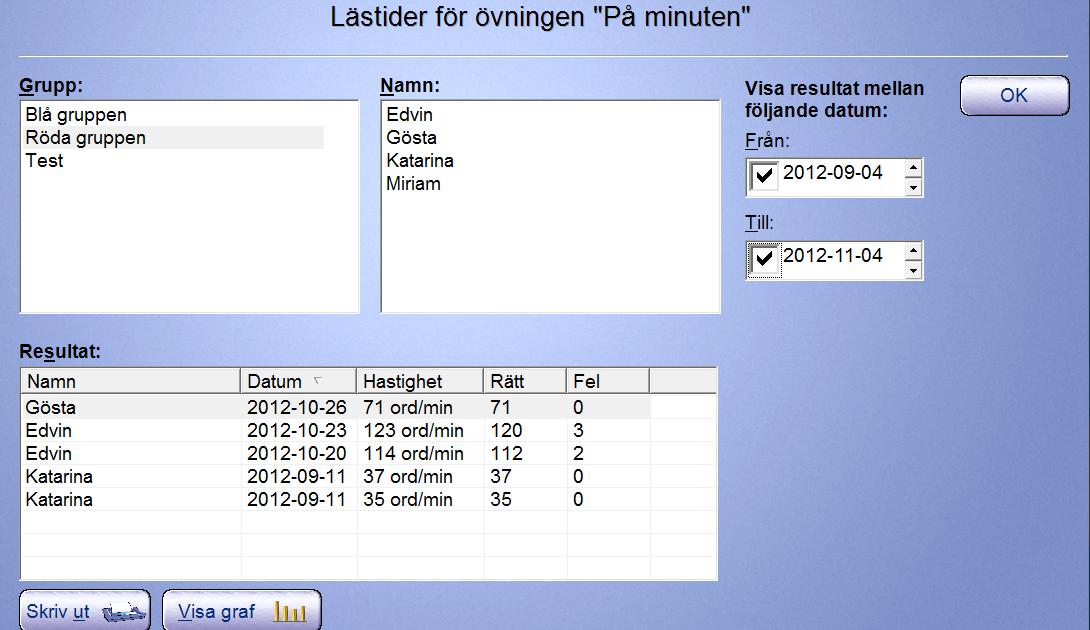 Så länge man inte anger något så sker alltså inte någon filtrering. Ändra datum Från: Markera i rutan framför, klicka på månaden så den blåmarkeras. Ändra med pilarna upp eller ner.