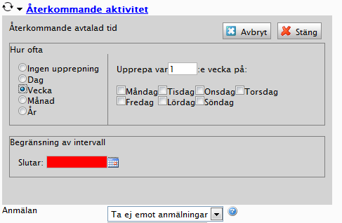 Skapa förväntade aktiviteter Skapa aktiviteter gör man i förväg och det kan man göra på två sätt, antingen via kalendern eller via LOK-fliken, välj vilket sätt som passar er förening bäst.