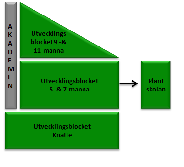 UTVECKLINGSBLOCKET ORGANISATION Utvecklingsblocket är Hammarbys samlingsnamn för föreningens breddfotbollen, blocket består av över 1400 spelare dessa leds av ca 400 ideella föräldraledare.