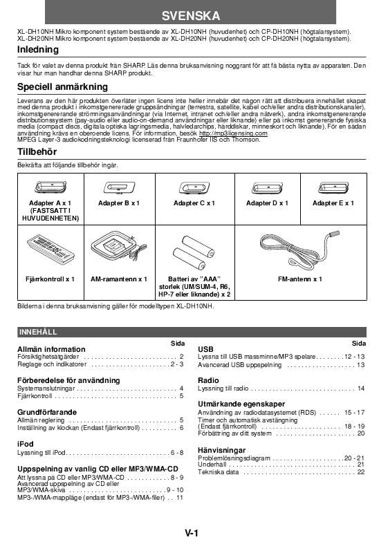 Du hittar svar på alla dina frågor i instruktionsbok (information, specifikationer,