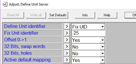 4.7. Modbusslav i TCP/IP-nät Kommunicerar man via TCP/IP använder man istället FBoxen Init Server TCP och samma unitbox som för seriell kommunikation.