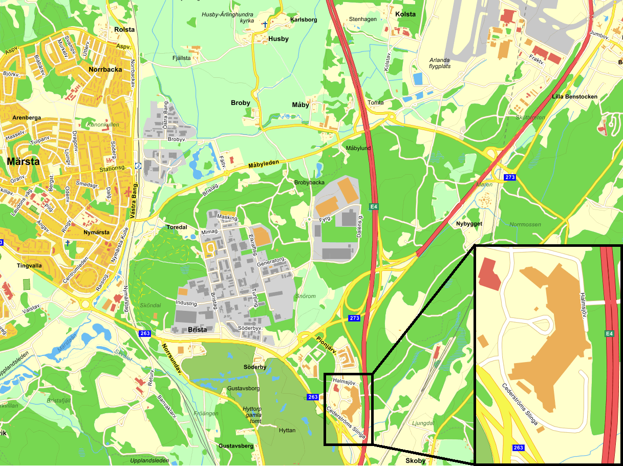 2015-12-16, sid 4 (9) 1 Bakgrund En ny byggnad planeras att uppföras vid Eurostop Arlanda på fastigheten Norslunda 1:6 i Arlandastad utanför Märsta.