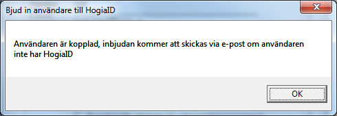 Bjuda in och koppla HogiaID för en befintlig användare För dig som är tidigare användare av Hogia Ekonomi kommer du att logga in med HogiaID istället för ditt tidigare användarnamn och lösenord.