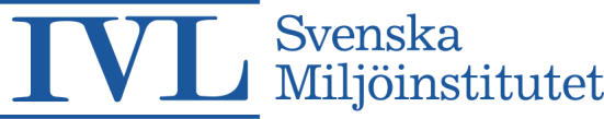 IVL Svenska Miljöinstitutet AB, Box 210 60,100 31