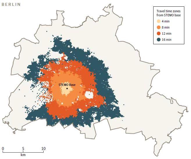 STEMO Geografisk täckning BERLIN 3 500 000 invånare. 11 000 12 000 strokefall per år *) 1 fall varje timme, 24/7.