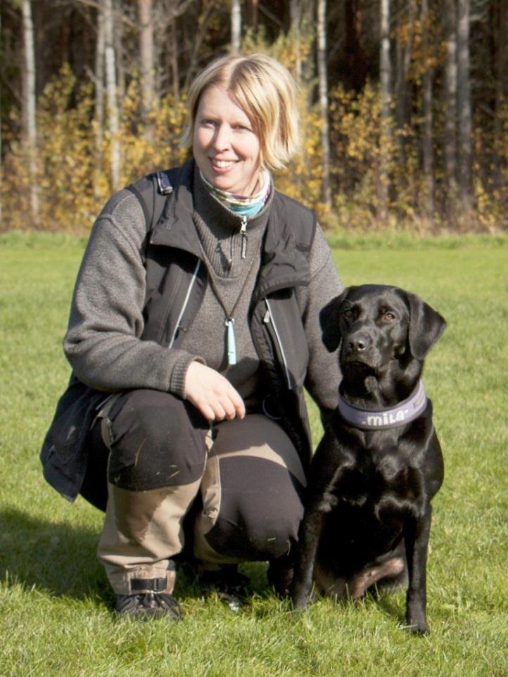 Anna Klingberg Conovers Winter Mila Mila (labrador retriever) Tävlar för klubb: Falu BK Tävlar i klass: Klass 3 Favoritmoment: Apporteringar i alla former!