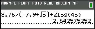 MathPrint 3 Ë 76 k 7 Ë 9 Ã y C 5 ~ Ã 2 «45 Í Anmärkning: ~ har en märkbar knapptryckningsskillnad jämfört med Classic.