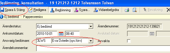 7 (12) Konsultationsremisser (inkommande) Elektroniska Sätta vidimeringsansvarig Sekreterare skall dagligen bevaka inkommande elektroniska remisser.