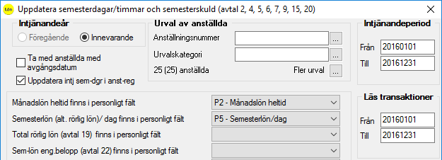 Semesteravtal 2, Månadslön med semestertillägg (Intjänandeår = innevarande år) Semesterårsskifte 2017 Om företaget har sammanfallande intjänandeår och semesterår bör du tänka på att anställda som