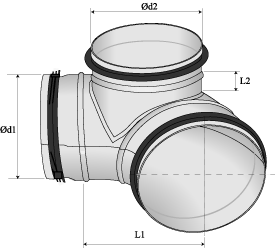 Renslock, Rensvinklar HÄLMH HVR-A HVR-B Botten med handtag End cap for fitting with handle Enddecke für formstück mit HÄLM-H-Ød1 Rensböj, rygg Bend for clean out Bogen für reinungsdeckel HVR-A-Ød1