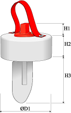 Spjäll HRSK HRS Rensspjäll Removeable damper Drosselklappe mit HRSK-Ød1 Rensspjäll Removeable damper.