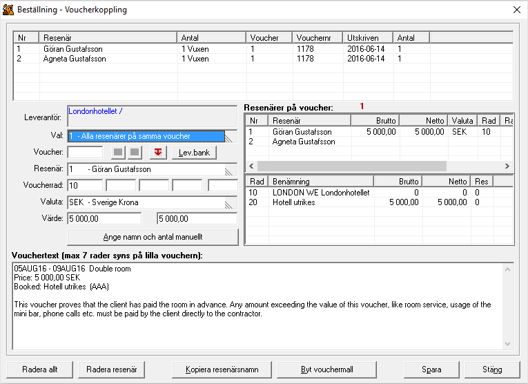 Då kan man skräddarsy vouchers och koppla resenärerna som man vill.