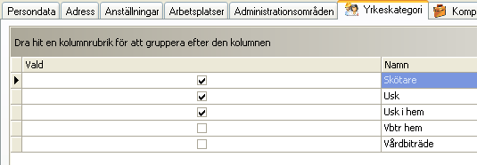 8.8 FLIKEN ARBETSPLATSER Här bockar du för den eller de arbetsplatser som personen kan arbeta på.