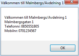 11.6.1 Skicka påminnelse om pass på SMS När ni bokar in en vikarie så kan ni välja om det ska skickas ut ett påminnelse-sms X antal timmar innan bokningen börjar gälla.