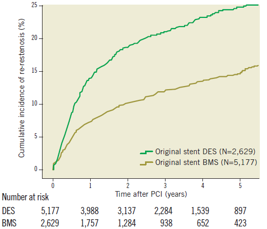 Example 1 Restenoses after treatment of In-Stent Restenosis (ISR)?