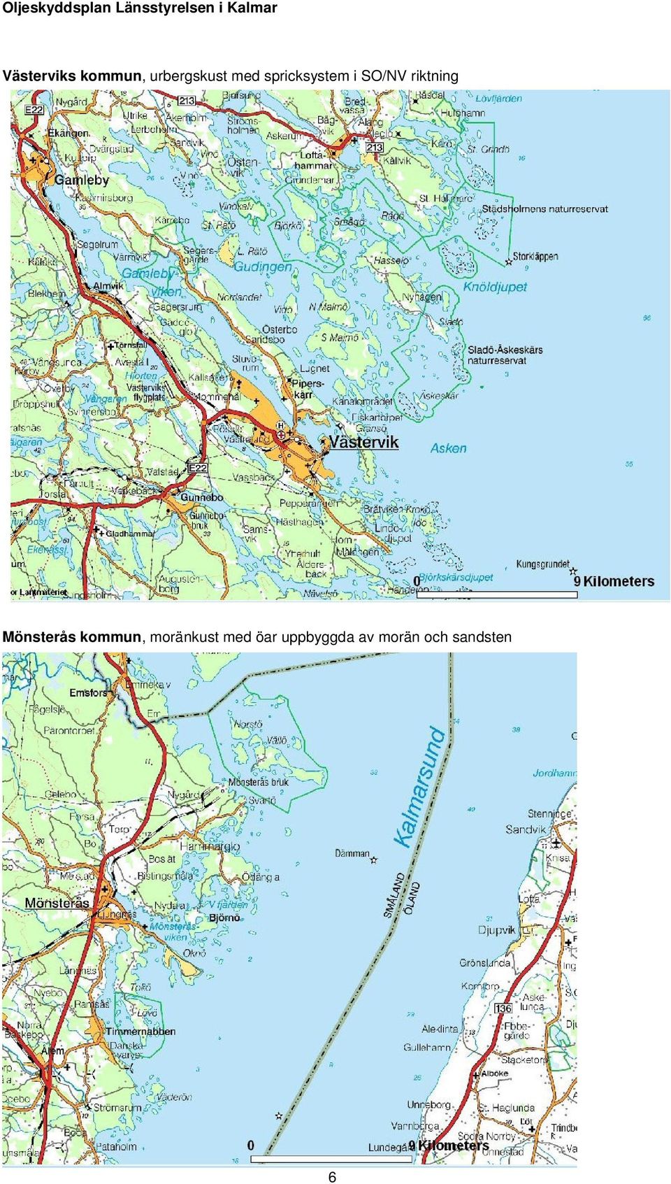 Mönsterås kommun, moränkust med