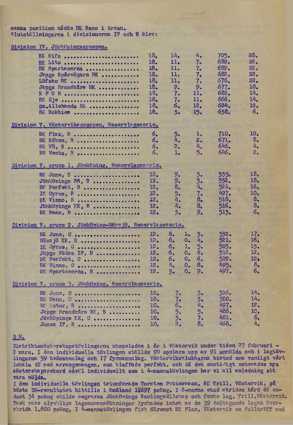 Reservlagsoerie ie. BK Flax, B BK Baken, 8 BK V8, B BS Vesta, B Division V, grupp 1, _Rosorvlaga >orie.