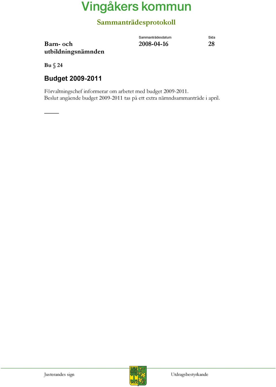 budget 2009-2011.