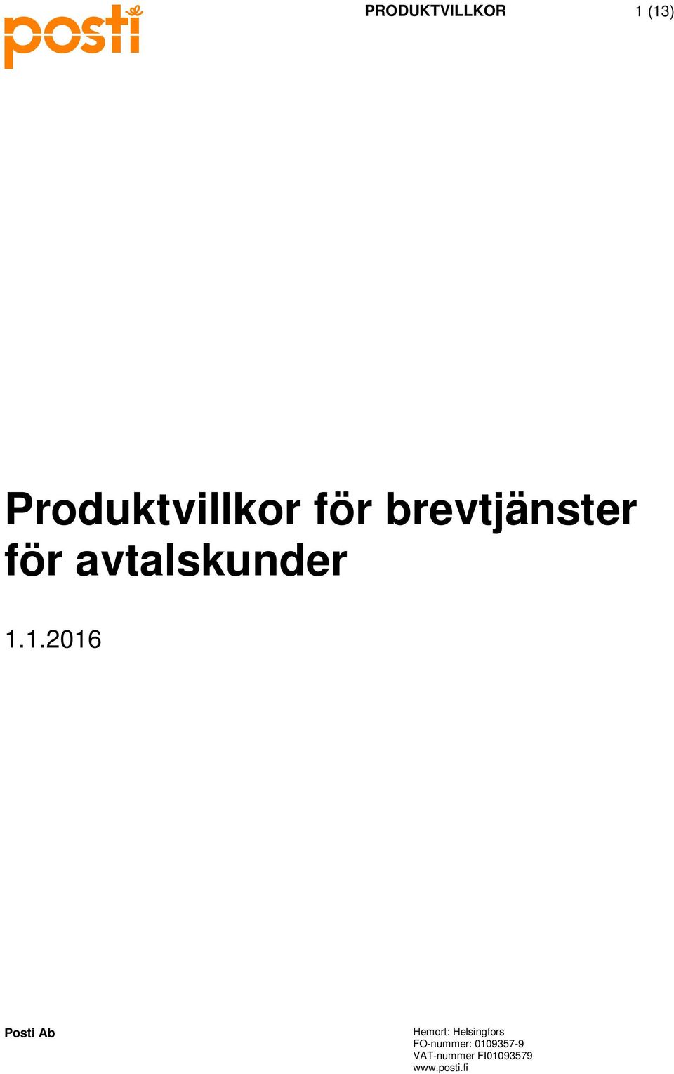 för brevtjänster