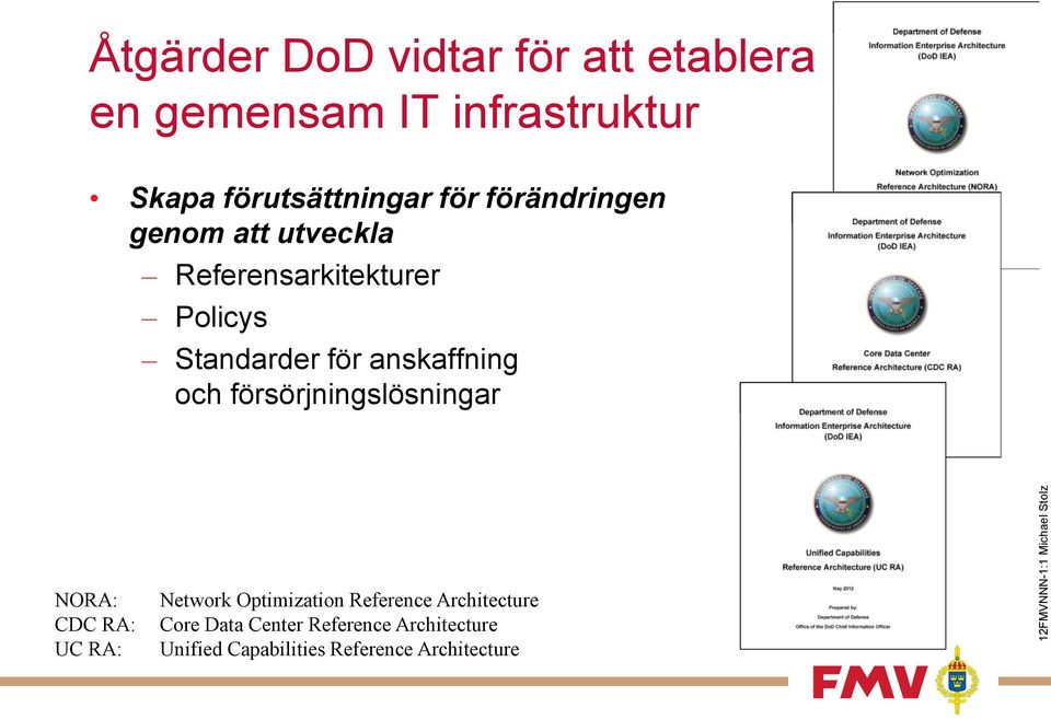 anskaffning och försörjningslösningar NORA: CDC RA: UC RA: Network Optimization