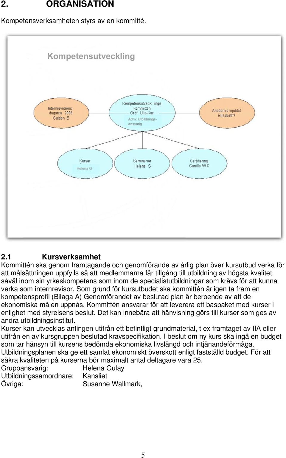 såväl inom sin yrkeskompetens som inom de specialistutbildningar som krävs för att kunna verka som internrevisor.