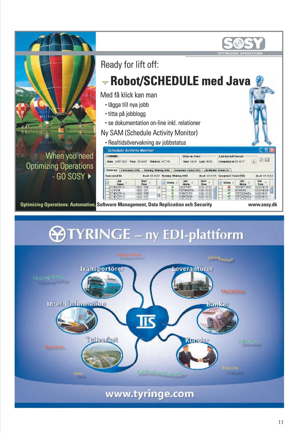 relationer Ny SAM (Schedule Activity Monitor) Realtidsövervakning av jobbstatus