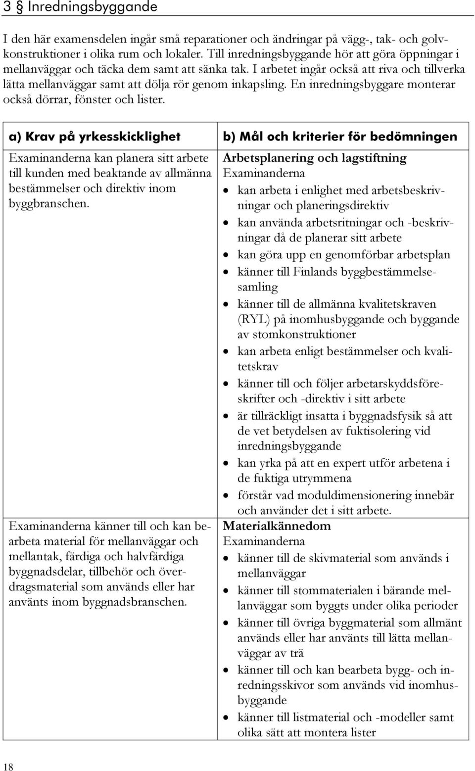 En inredningsbyggare monterar också dörrar, fönster och lister.