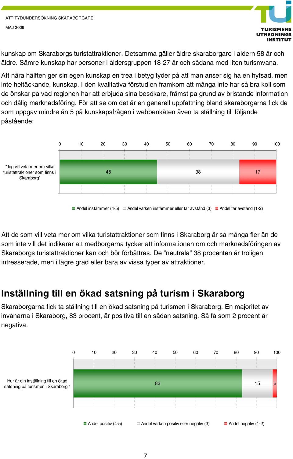 I den kvalitativa förstudien framkom att många inte har så bra koll som de önskar på vad regionen har att erbjuda sina besökare, främst på grund av bristande information och dålig marknadsföring.