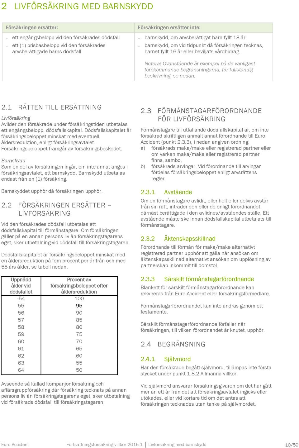 Ovanstående är exempel på de vanligast förekommande begränsningarna, för fullständig beskrivning, se nedan. 2.