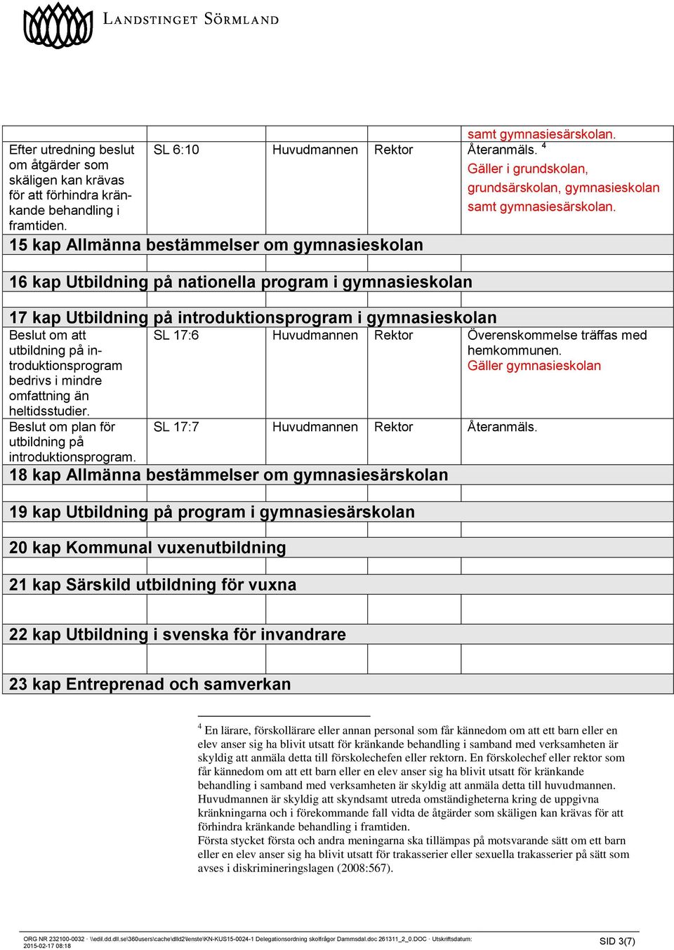 introduktionsprogram bedrivs i mindre omfattning än heltidsstudier. Beslut om plan för utbildning på introduktionsprogram. Gäller i grundskolan, grundsärskolan, gymnasieskolan samt gymnasiesärskolan.