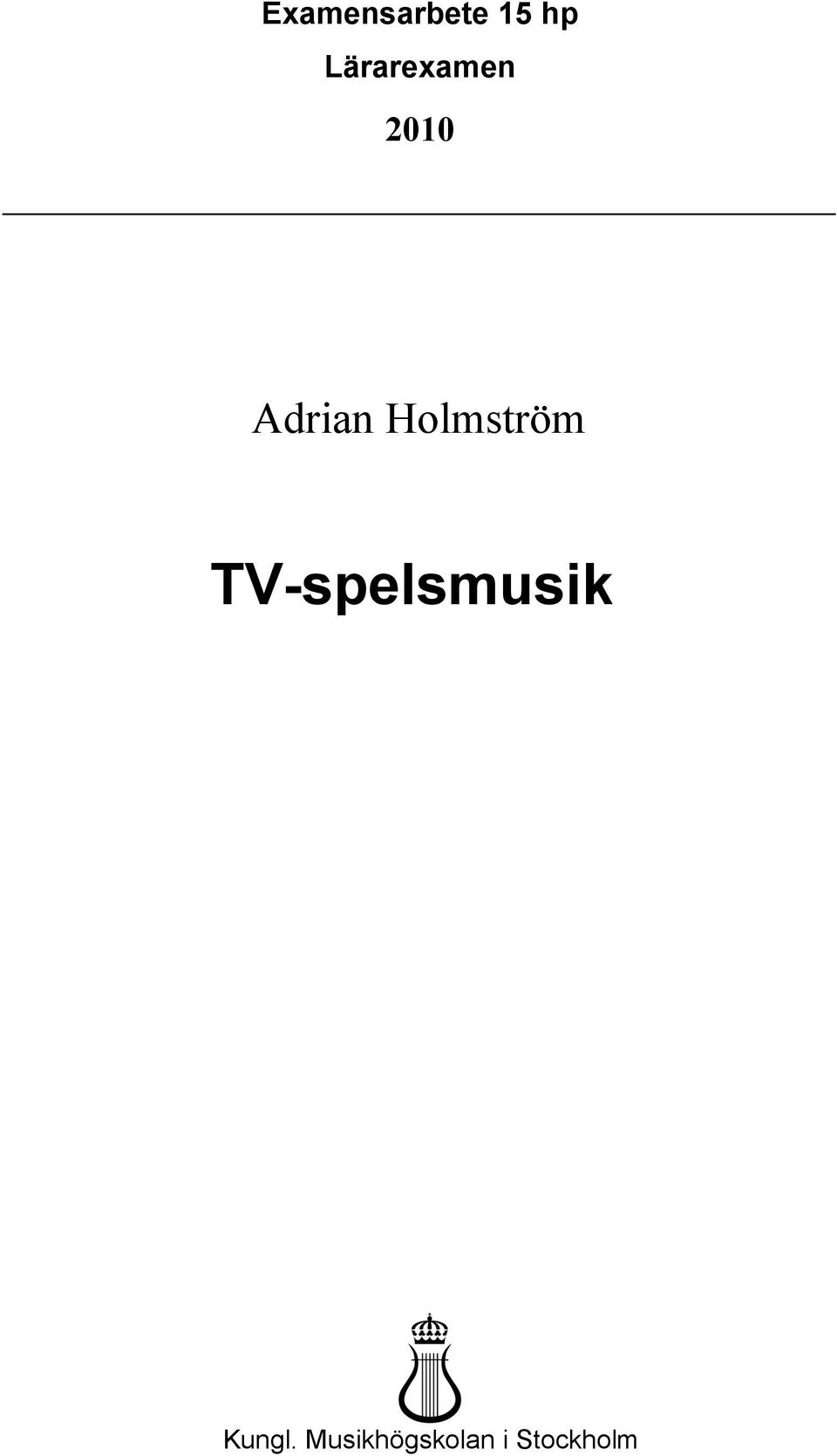 Holmström TV-spelsmusik