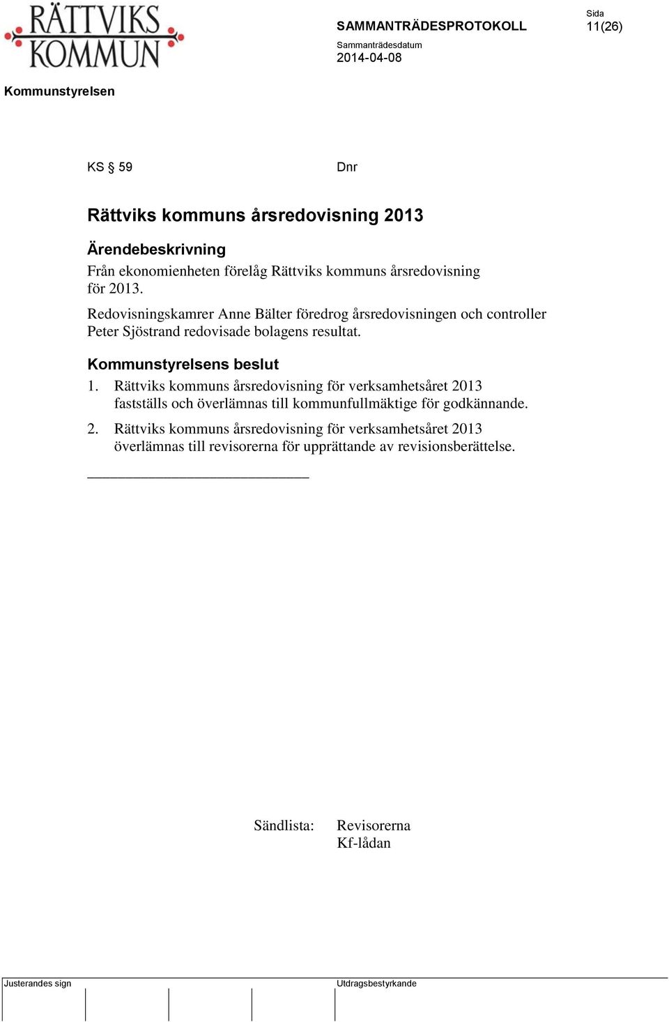 Rättviks kommuns årsredovisning för verksamhetsåret 20