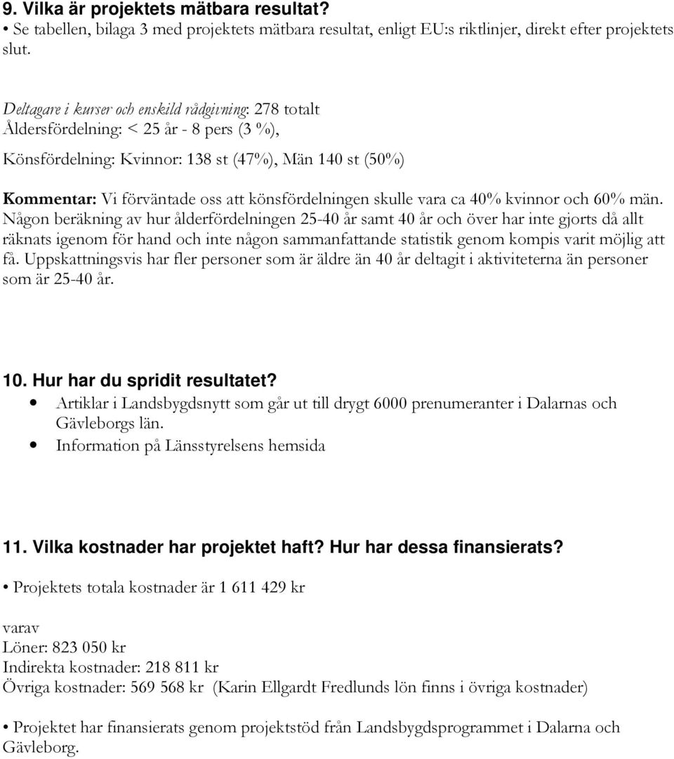 könsfördelningen skulle vara ca 40% kvinnor och 60% män.