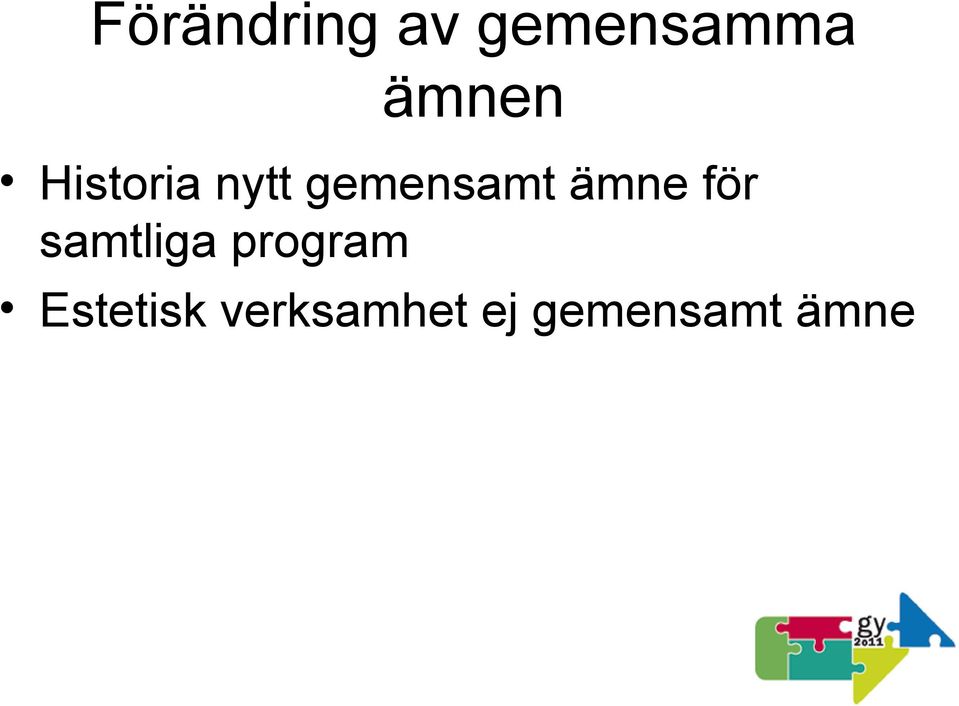 ämne för samtliga program