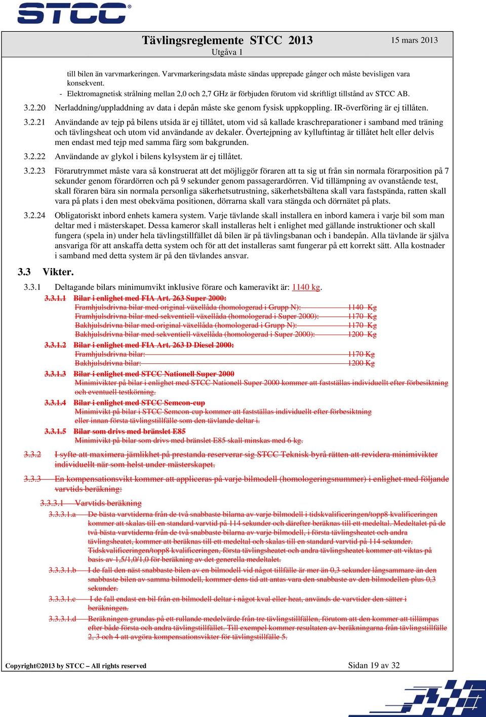 IR-överföring är ej tillåten. 3.2.