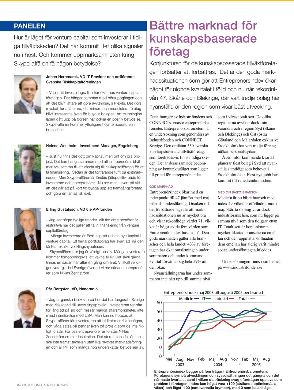 Det hänger samman med börsuppgången och att det blivit lättare att göra avyttringar, s k exits.