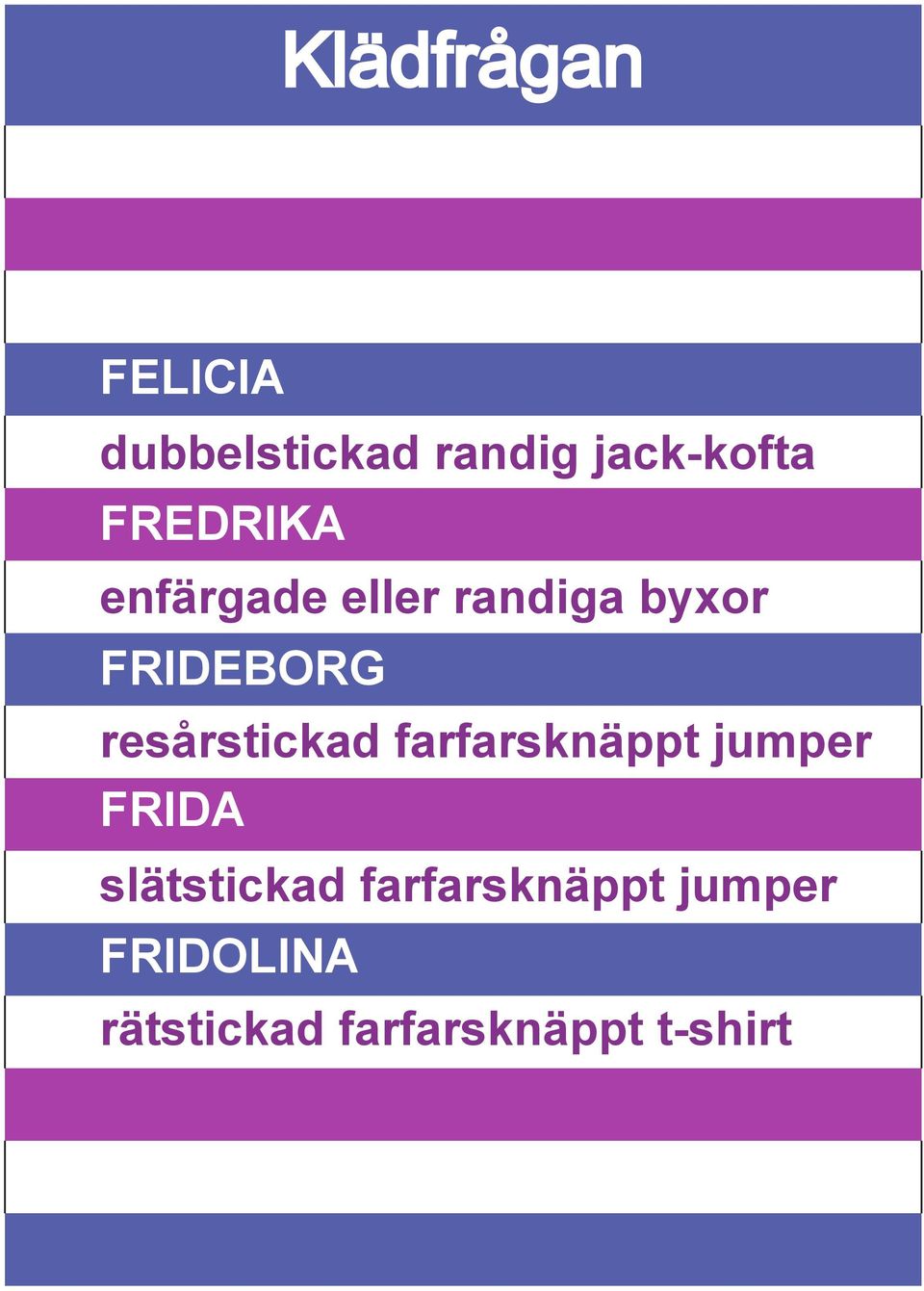 resårstickad farfarsknäppt jumper FRIDA