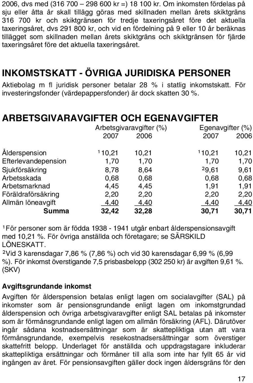 kr, och vid en fördelning på 9 eller 10 år beräknas tillägget som skillnaden mellan årets skiktgräns och skiktgränsen för fjärde taxeringsåret före det aktuella taxeringsåret.