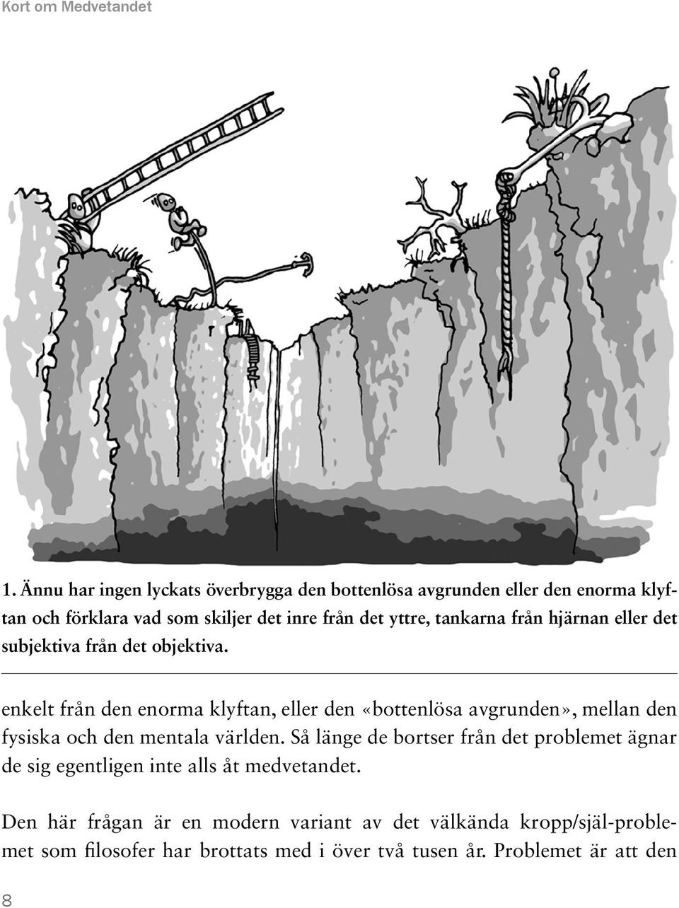 tankarna från hjärnan eller det subjektiva från det objektiva.