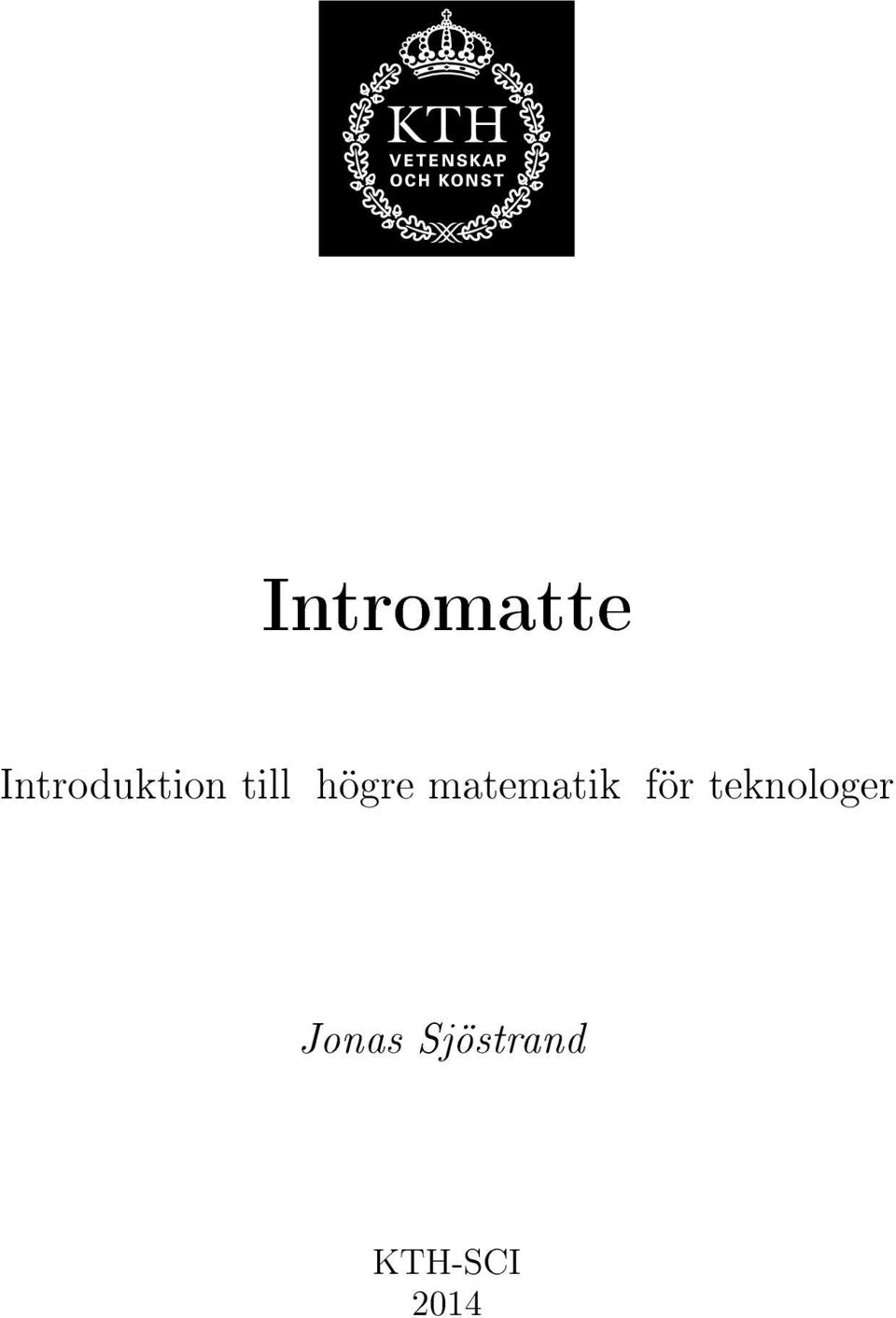 högre matematik för