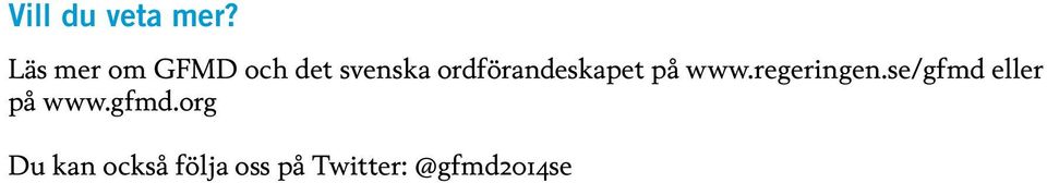 ordförandeskapet på www.regeringen.