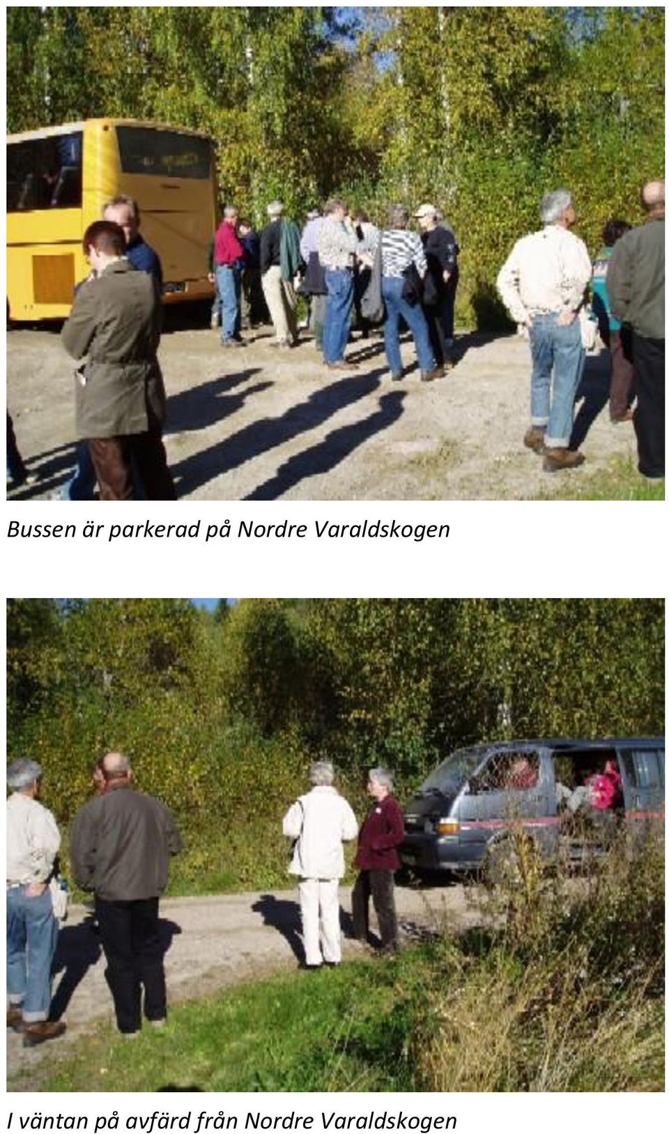 väntan på avfärd från