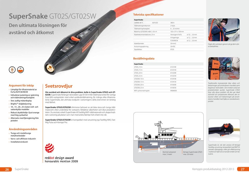 VDC Skyddsklass IP23S Frigör ditt svetsteam genom att ge dem större rörelsefrihet.