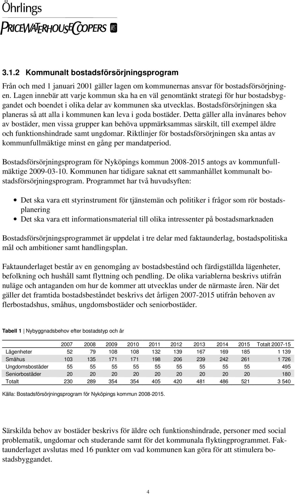 Bostadsförsörjningen ska planeras så att alla i kommunen kan leva i goda bostäder.