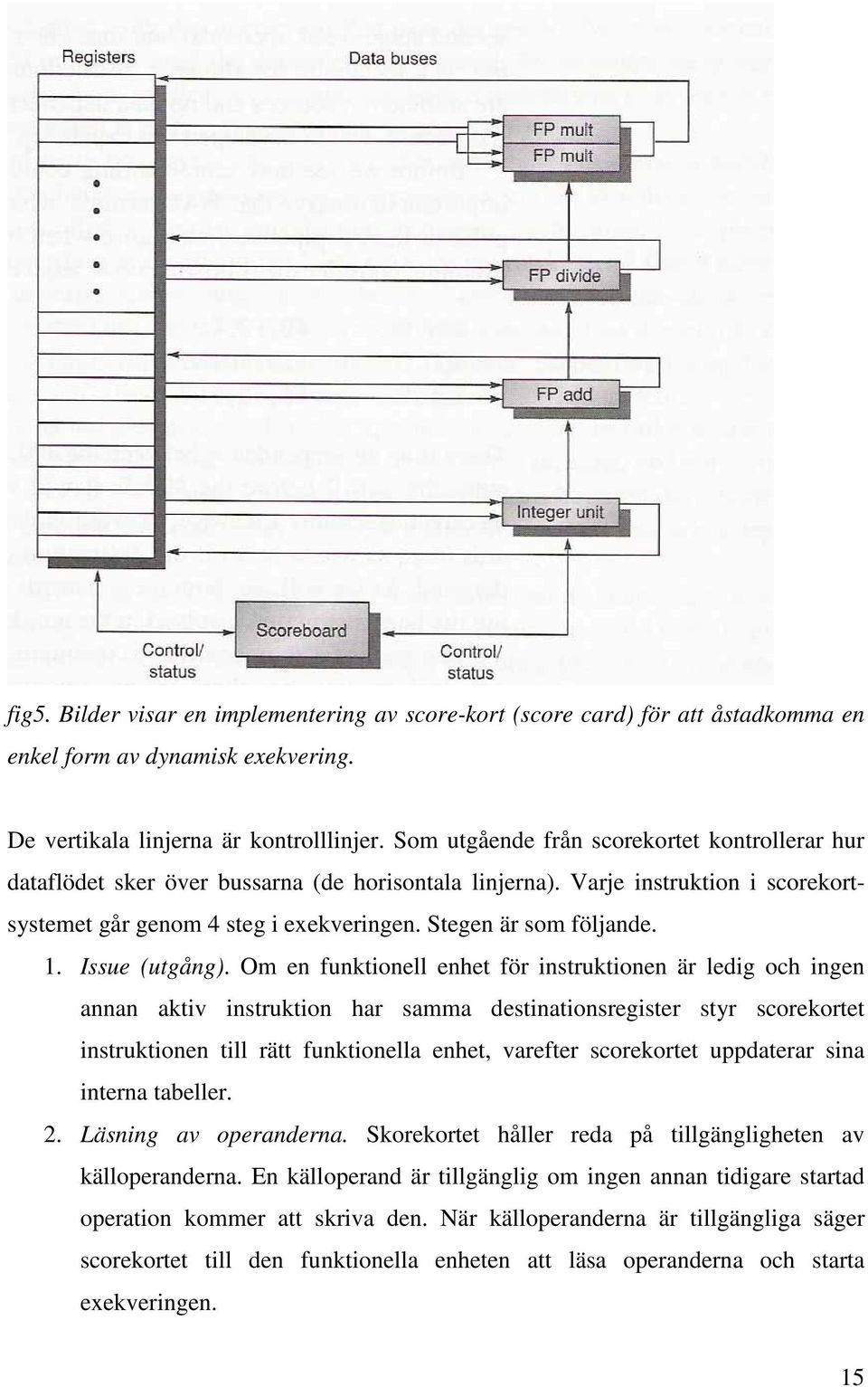 1. Issue (utgång).