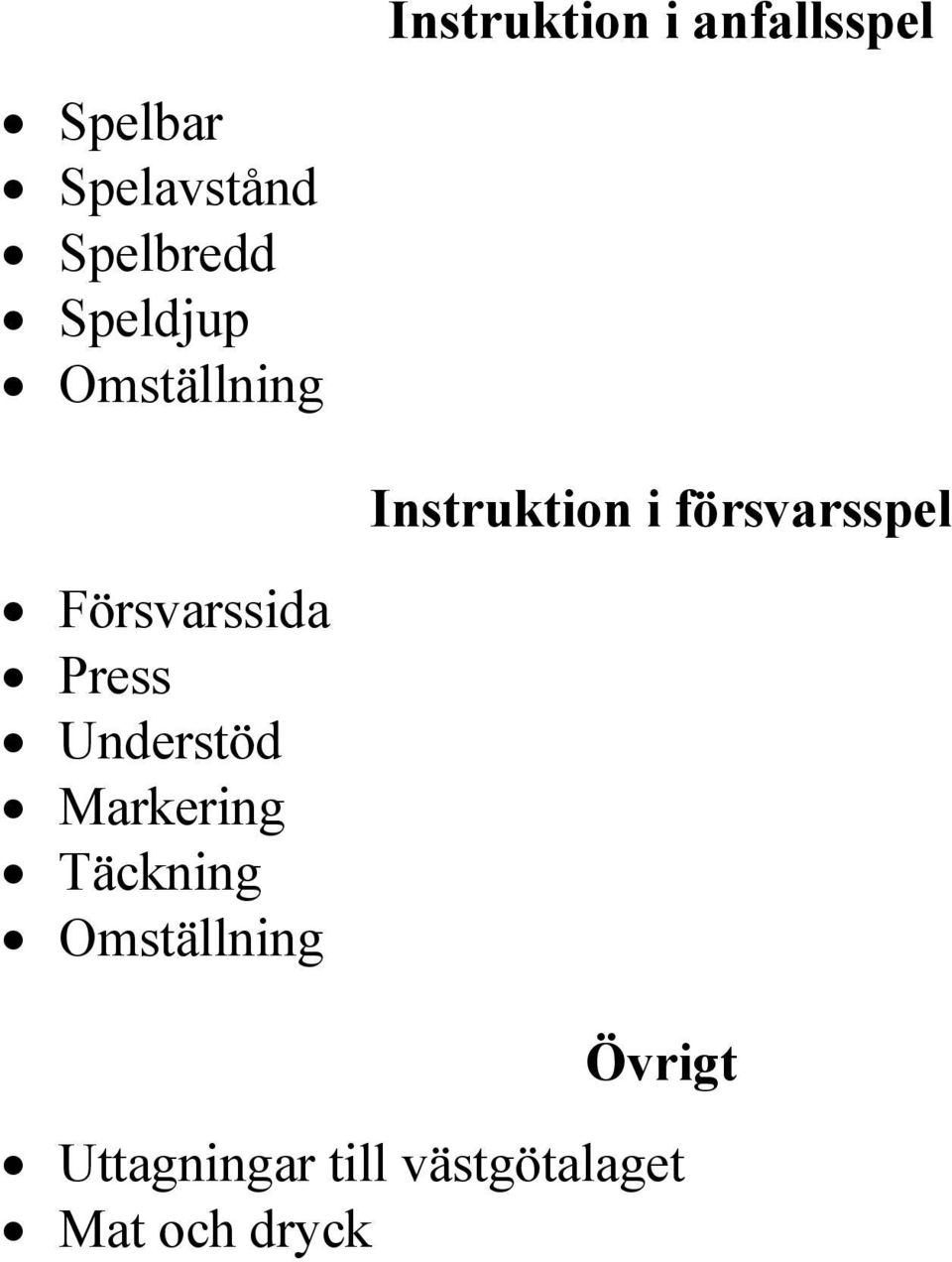 försvarsspel Försvarssida Press Understöd Markering