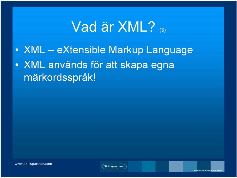 Markup Language XML