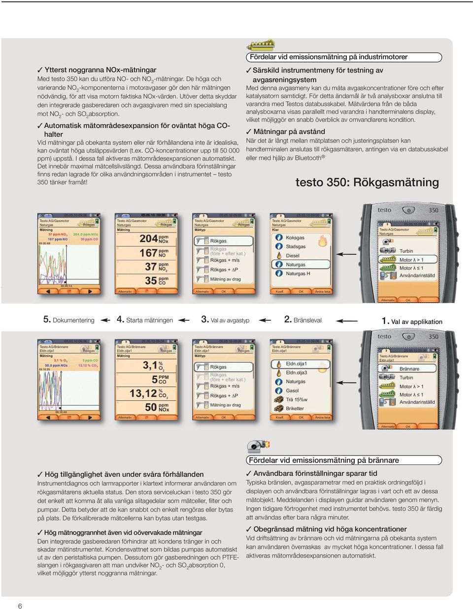 Utöver detta skyddar den integrerade gasberedaren och avgasgivaren med sin specialslang mot NO 2 - och SO 2 absorption.