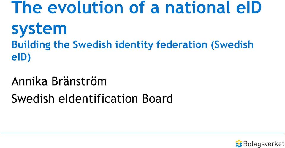 identity federation (Swedish eid)